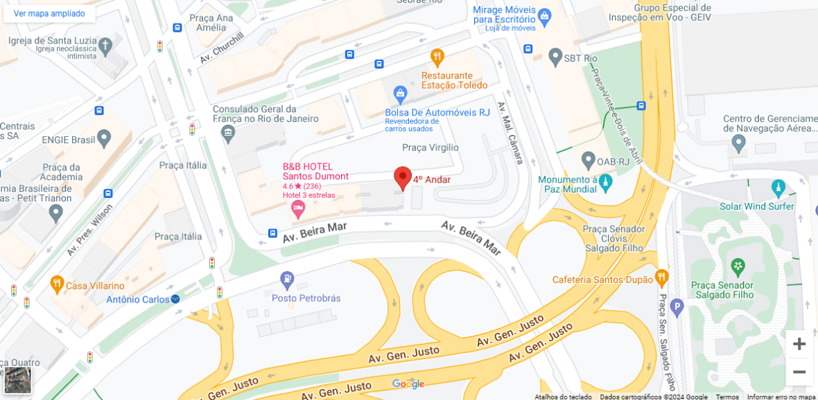 Av. Beira Mar 200, 4º Andar, Centro – Rio de Janeiro – RJ